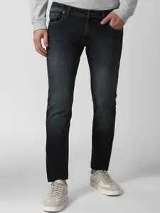 Peter England Casuals Men Black Slim Fit Light Fade Jeans