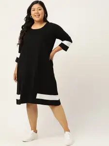 theRebelinme Women Plus Size T-shirt Dress