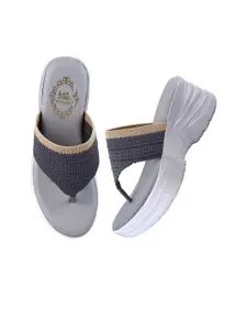 madam glorious  women Grey & Beige Comfort heels