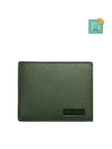 Provogue Men Green Leather Two Fold Wallet