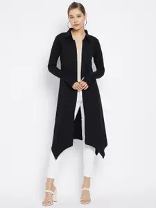 Hypernation Women Black Longline Shrug