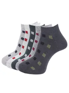 Dollar Socks Men Pack Of 5 Assorted Ankle-Length Socks