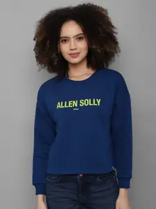 Allen Solly Woman Women Blue Printed Sweatshirt