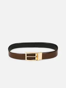Louis Philippe Men Brown Leather Formal Belt