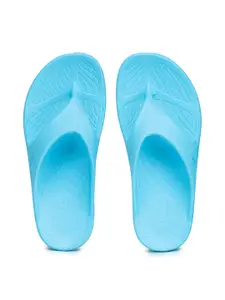 ABROS Women Blue Thong Flip-Flops