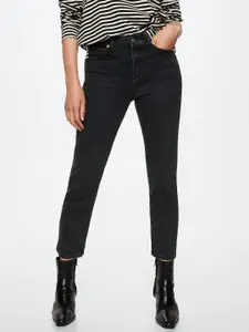 MANGO Women Black Slim Fit Sustainable Stretchable Jeans