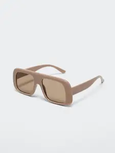 MANGO Women Sustainable Oversized Sunglasses with UV Protected Lens 37024018