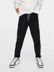 Mango Kids Boys Black Pure Cotton Sustainable Jeans