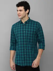 Allen Solly Men Blue Slim Fit Buffalo Checks Checked Casual Shirt
