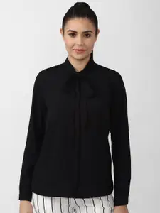 Van Heusen Woman Women Black Casual Shirt