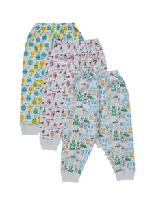 Bodycare Kids Girls Pack of 3 Printed Cotton Lounge Pants