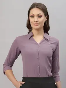 Selvia Women Lavender Formal Shirt