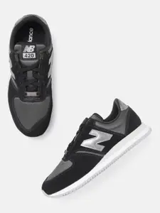 New Balance Women Black & Grey  Woven Design Running Shoes