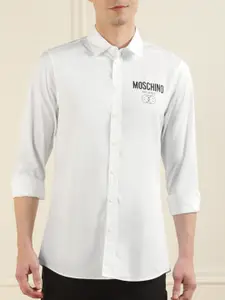MOSCHINO COUTURE MOSCHINO COUTURE Men White Solid Casual Shirt