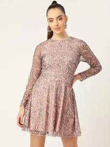 DODO & MOA  Women Pink Net Dress
