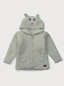 Gini and Jony Girls Off White Full Sleeves Sweater