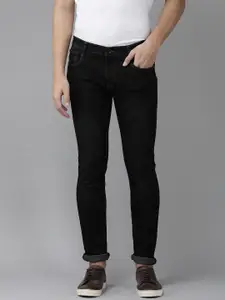 Pepe Jeans Men Black Vapour Slim Fit Mid-Rise Light Fade Stretchable Jeans
