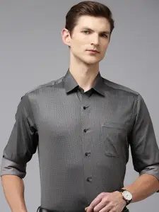 Arrow Pure Cotton Original Slim Fit Geometric Printed Formal Shirt