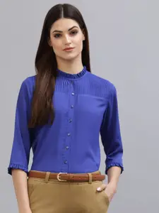 Style Quotient Women Blue Formal Shirt