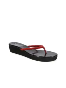 SOLES Red Wedge Heels