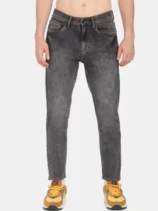 Flying Machine Men Grey Comfort Slim Fit Heavy Fade Jeans