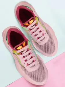 FAUSTO FAUSTO Women Pink Running Non-Marking Shoes