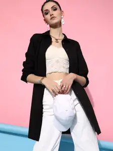 STREET 9 Women Black Casual Shirt