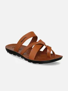 Aqualite Men Tan Comfort Sandals