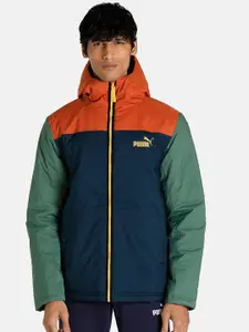 Puma Men Regular Fit Colourblocked Outdoor Padded Jacket