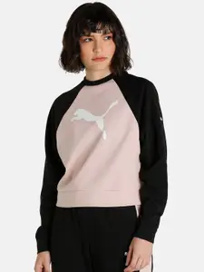Puma Women Black Printed Sweatshirt