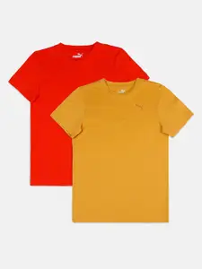 Puma Pack of 2 Boys Regular Fit T-shirts