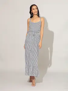 20Dresses Women Black & White Striped Maxi Dress