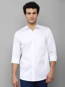 Allen Solly Men White Solid Slim Fit Casual Shirt