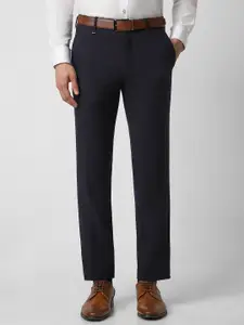 Van Heusen Men Mid-Rise Slim Fit Trousers
