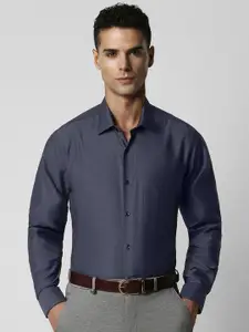 Van Heusen Pure Cotton Self Design Textured Custom Formal Shirt
