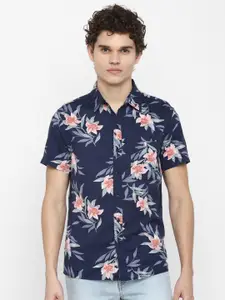 AMERICAN EAGLE OUTFITTERS Men Blue Floral Printed Casual Shirt