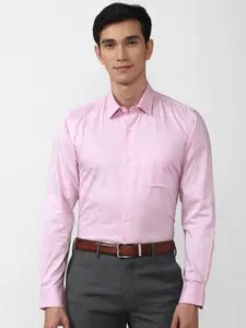 Peter England Men Pink Slim Fit Formal Shirt