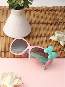 PASSION PETALS Girls Brown Lens & Pink Oval Sunglasses with Polarised and UV Protected Lens