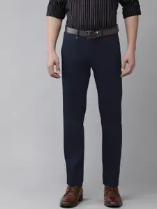 Van Heusen Men Mid-Rise Slim Fit Trousers