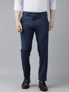 Van Heusen Men Solid Slim Fit Trousers
