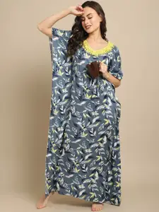 Claura Grey WOMEN Printed Maxi Nightdress