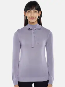 Annabelle by Pantaloons Lavender Solid Top