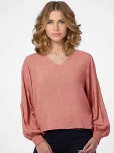 ONLY Women Peach-Coloured Top
