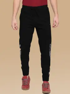 BULLMER Men Black & Grey Solid Slim Fit Joggers