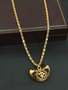 FEMMIBELLA Gold-Plated Pendant With Chain