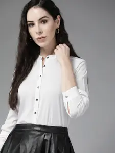 Roadster Women White Casual Shirt