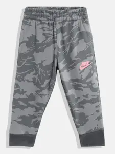 Nike Boys Grey Club Camouflage Printed Fleece Joggers