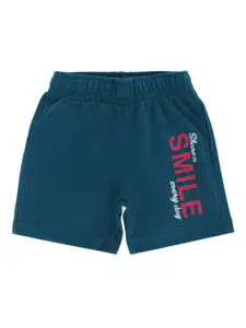 DYCA Girls Blue Solid Cotton Shorts