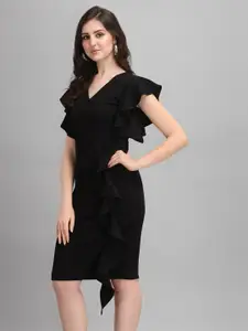 SHEETAL Associates Women  Black A-Line Dress