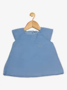 Creative Kids Girls Blue Denim A-Line Dress
